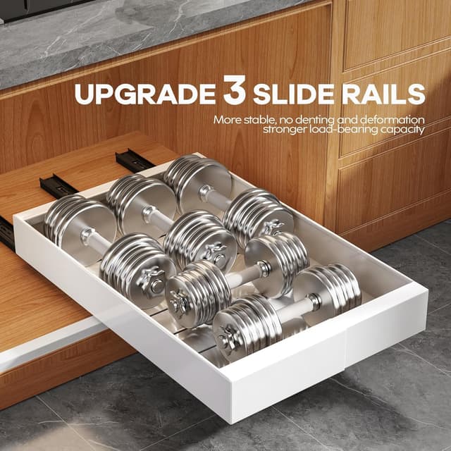 Thumbnail 4 de Seinloes 4 Pack Expandable Pull Out Cabinet Organizer