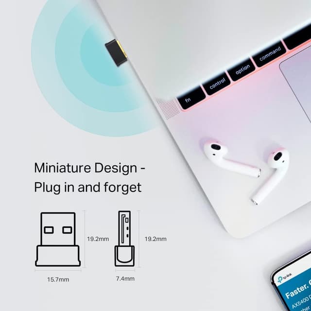 Detalle 2 de TP-Link Archer T2UB Nano AC600 adaptador USB