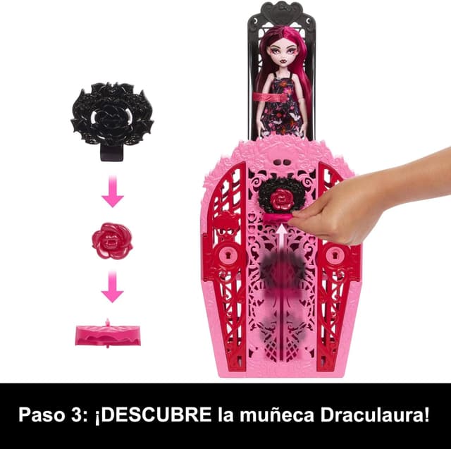 Thumbnail 4 de Monster High Skulltimate Secrets Draculaura 🌟 Jardín Misterioso con Sorpresas