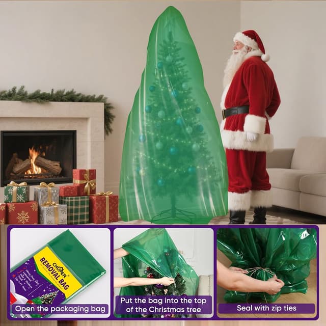 Thumbnail 5 de CHUPER Green Upright Christmas Tree Storage Bag 9ft 🎄