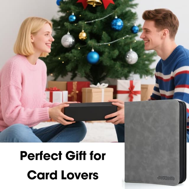 Detalle 2 de Old Canal Top Loader Binder (9 Pockets) for Top Loaders Only, Holds 252 Card Savers, Gray