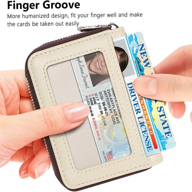 Thumbnail 1 de FurArt Porte Cartes Fermeture Éclair 15 fentes