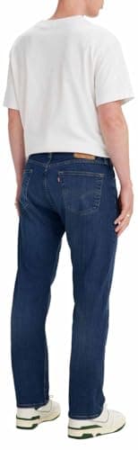 Detalle de Levi’s 501 Original Fit para hombre en Dark Indigo Worn (34W / 30L): vaquero de 5 bolsillos con corte clásico