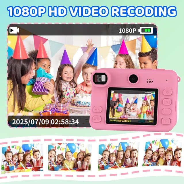 Thumbnail 6 de Macchina fotografica istantanea per bambini 1080P