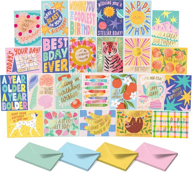 Imagen de Sweetzer & Orange Birthday Cards 24 Pack en OfertitasTOP