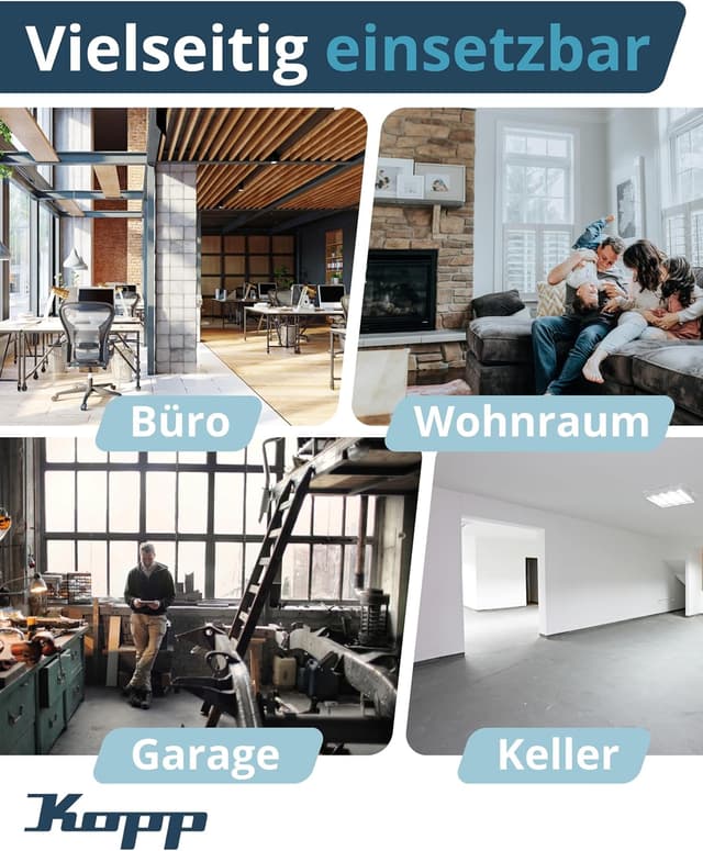 Detalle 2 de Kopp PARIS 4-fach Abdeckrahmen in Matt-Schwarz (8,3 x 29,6 cm) für Steckdosen & Schalter