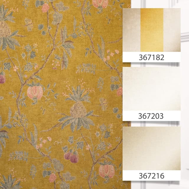 Thumbnail 10 de Livingwalls Papel Pintado Floral Amarillo y Verde