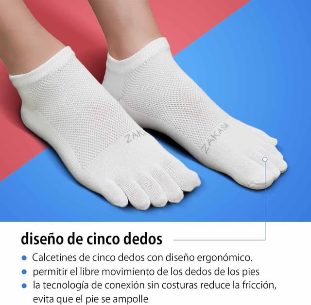 Thumbnail 3 de PUTUO Calcetines Dedos de Deporte para Hombre