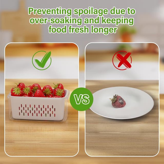 Thumbnail 5 de Fruit Storage Containers 4-Pack for Fridge 🥗