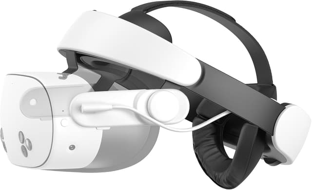 Detalle de KIWI design H4 Boost Battery Halo Head Strap for Meta Quest 3/3S (DualFast Charging)