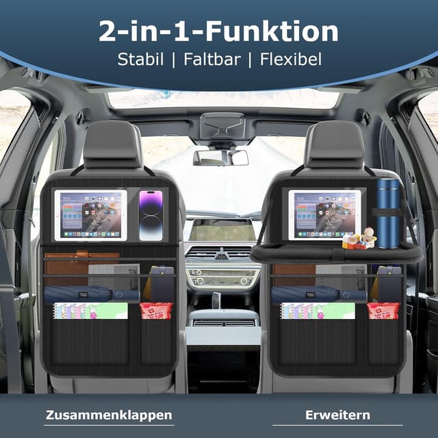 Detalle de Oneyus Auto Organizer 2er Set Sitzorganizer