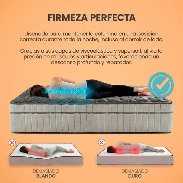 Thumbnail 5 de Homey Zenith Relax colchón viscoelástico 30 cm