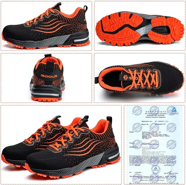 Thumbnail 2 de CYKYGGO Scarpe antinfortunistiche arancione