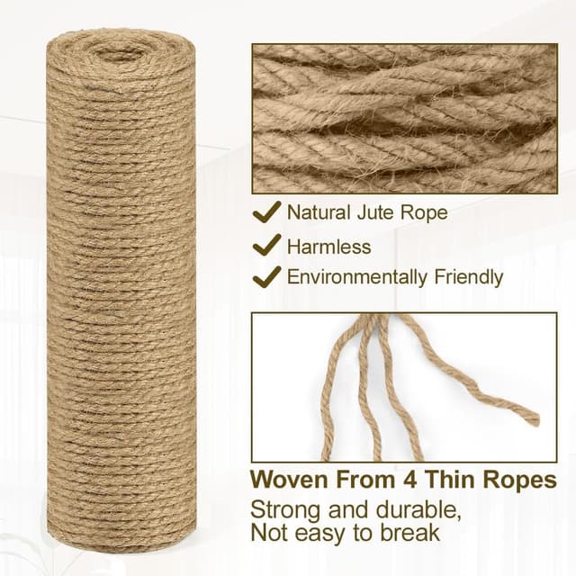 Thumbnail 3 de vsshe 15m Jute Rope 6mm for Crafting