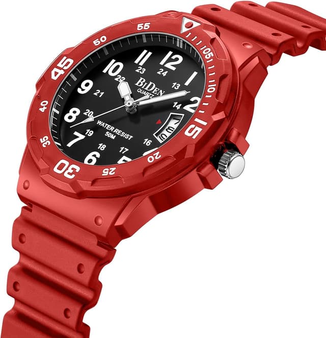 Thumbnail 2 de HANPOSH Herren Quarzuhren 50 m Wasserdicht mit Datum