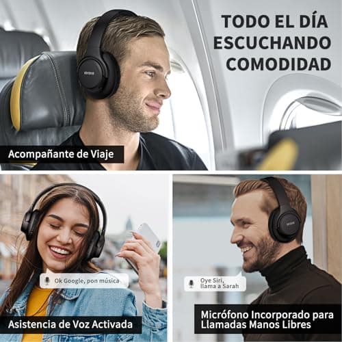 Detalle 1 de KVIDIO Supraaurales Bluetooth 65 horas