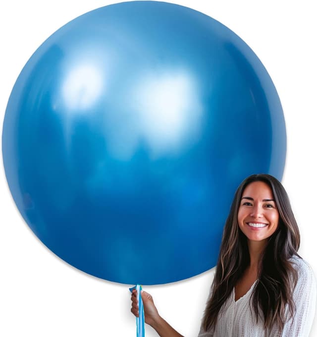 Imagen de PartyWoo 36" Metallic Blue Balloons en OfertitasTOP