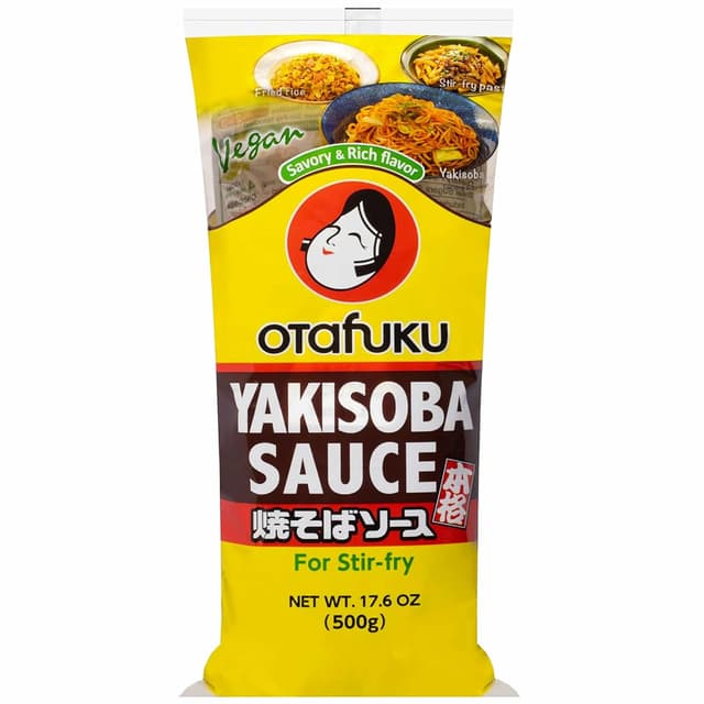 Detalle de Otafuku Yakisoba Sauce – aromatische japanische Würzsauce zum Verfeinern von Bratnudeln (500 g)