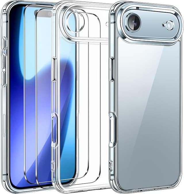 Imagen de ivoler Clara 17 Air Funda Transparente + 2 Cristales 🛡️ en OfertitasTOP