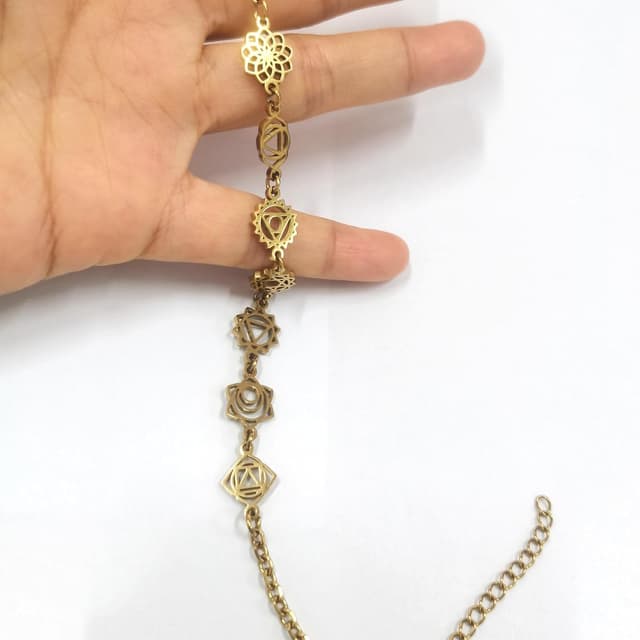 Detalle 2 de AITENME 7 Chakren „Vermissen“-Armband – Mantra-Schmuck für Yoga, Meditation & Alltag