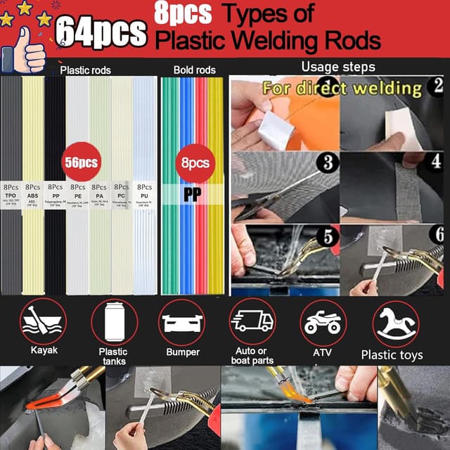 Detalle de 220W Kunststoff Schweißgerät 2‑in‑1 für Auto
