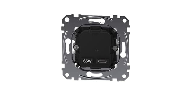 Detalle de Schneider Electric Merten MEG4366-0130 65W USB‑C Ladeeinsatz