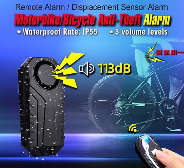 Detalle 1 de Meichoon Bike Alarm 113 dB vibration sensor