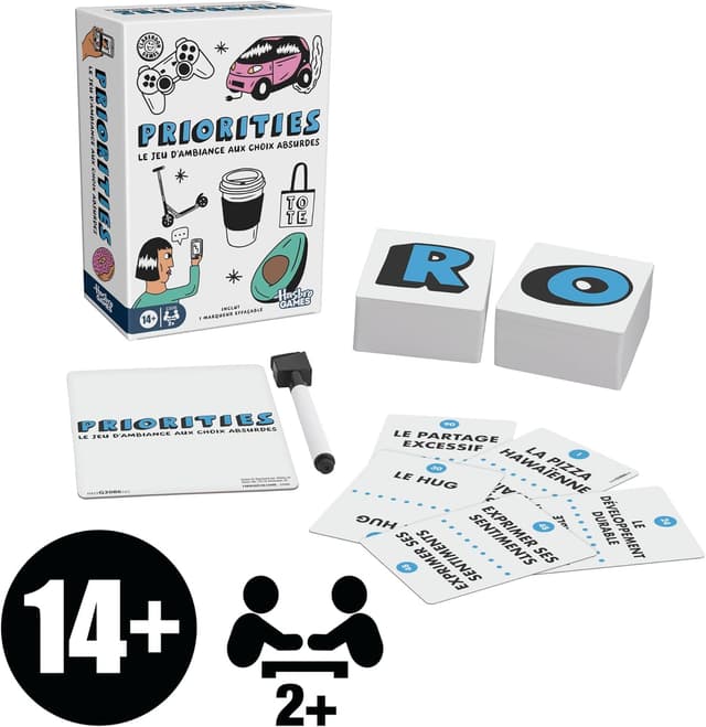 Detalle de Priorities, jeu de groupe (version française) — cartes pour classer ce que vos amis préfèrent