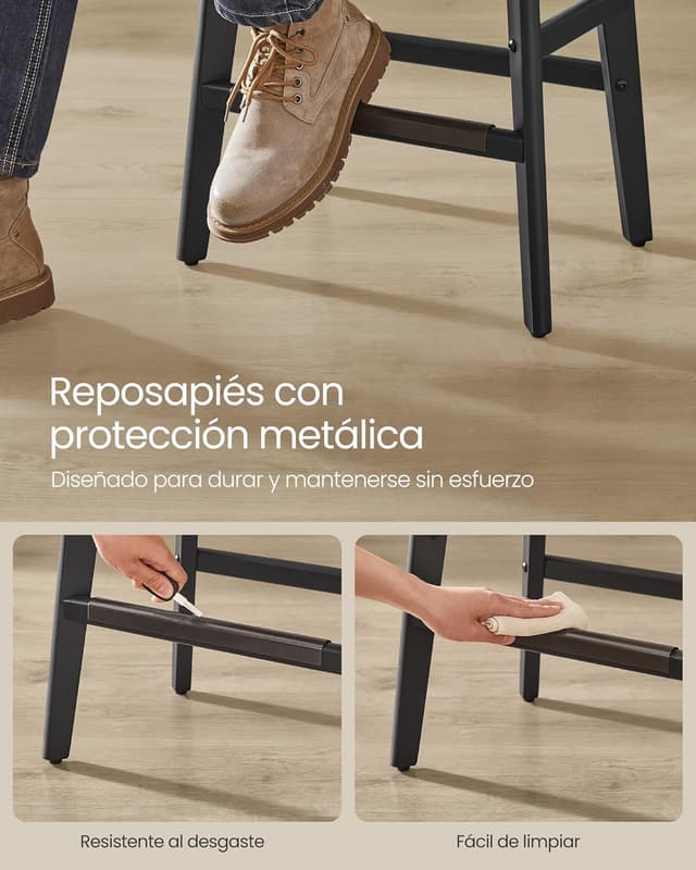 Thumbnail 5 de VASAGLE Taburetes de Bar, Elegancia en Tu Comedor 🍷