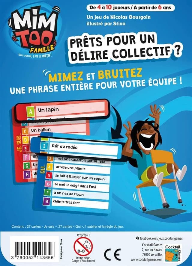 Detalle 2 de Asmodee Mimtoo Famille – Nouvelle Édition : jeu de mimes et de bruitages dès 6 ans (version française)
