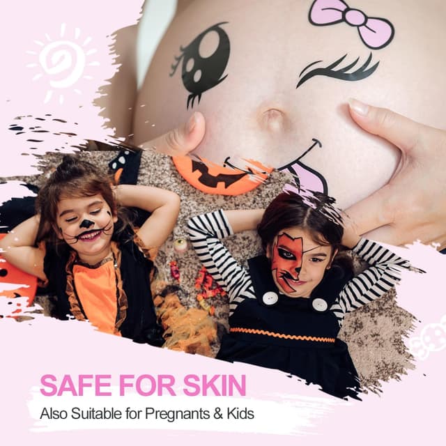 Detalle 2 de LOPHE Body Paint: pittura viso e corpo bambini, 2 colori, base acqua (30 g)