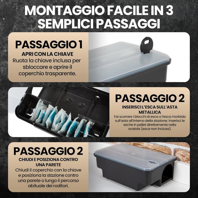 Thumbnail 5 de Set da 2 trappole per ratti e topi riutilizzabili 🐭