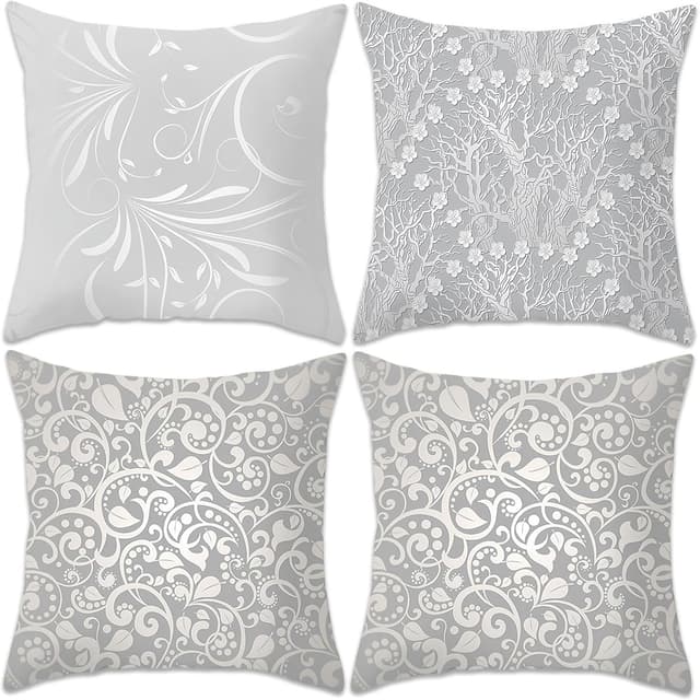 Thumbnail 6 de Betadistor Tropical Green Leaves Cushion Covers (Pack of 4) 45 x 45cm with Invisible Zipper