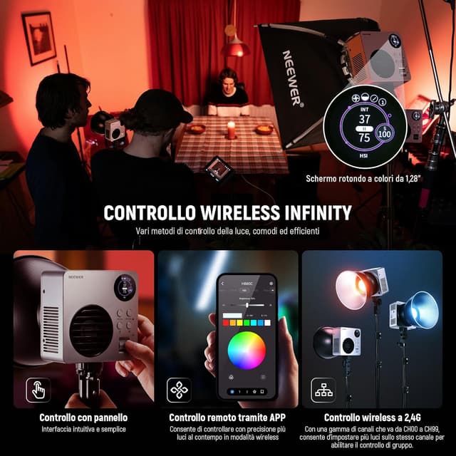 Thumbnail 6 de NEEWER HB80C Luce Video LED