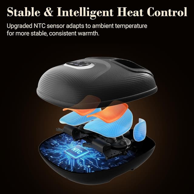 Detalle 2 de CuPiLo Foot Massager with Heat, 5 Compression Levels & Vibration (FSA/HSA eligible)