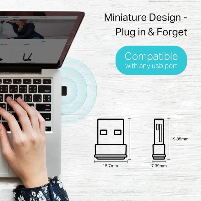 Detalle de TP-Link Archer T3U Nano AC1300 USB WiFi Adapter 📡