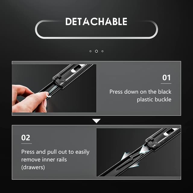 Thumbnail 5 de AOLISHENG Drawer Runners 300mm 45kg load capacity 🛠