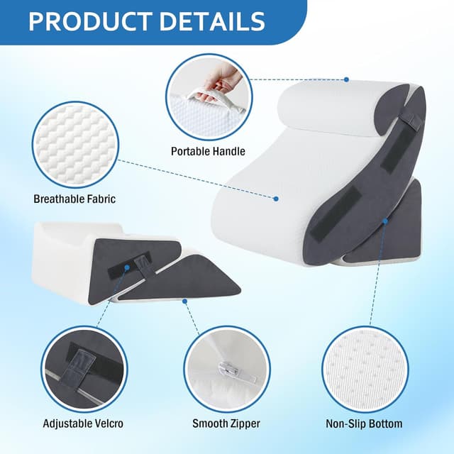 Thumbnail 2 de Ahpmeoa 5Pcs Orthopedic Wedge Pillow Set 5-pack