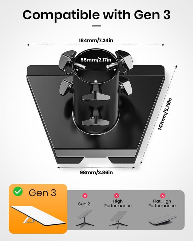 Thumbnail 2 de Starlink Gen 3 Pipe Adapter mast mount 28–54mm 📡