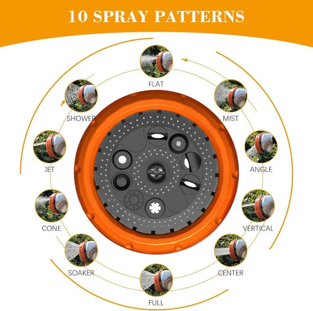 Detalle de JelKen Hose Pipe Spray Gun with 10 Patterns