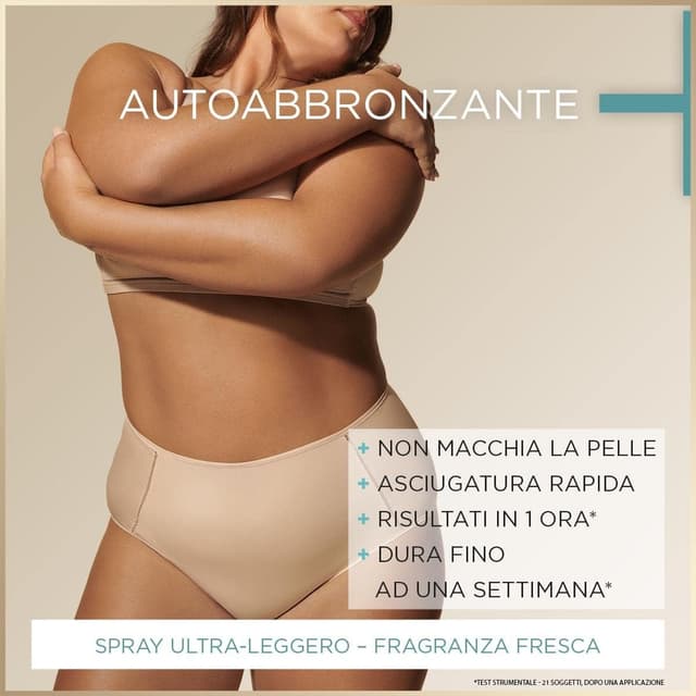 Detalle de Garnier Ambre Solaire Mousse Autoabbronzante Natural Bronzer per viso e corpo – effetto naturale fino a 1 settimana, formula vegana, 200 ml