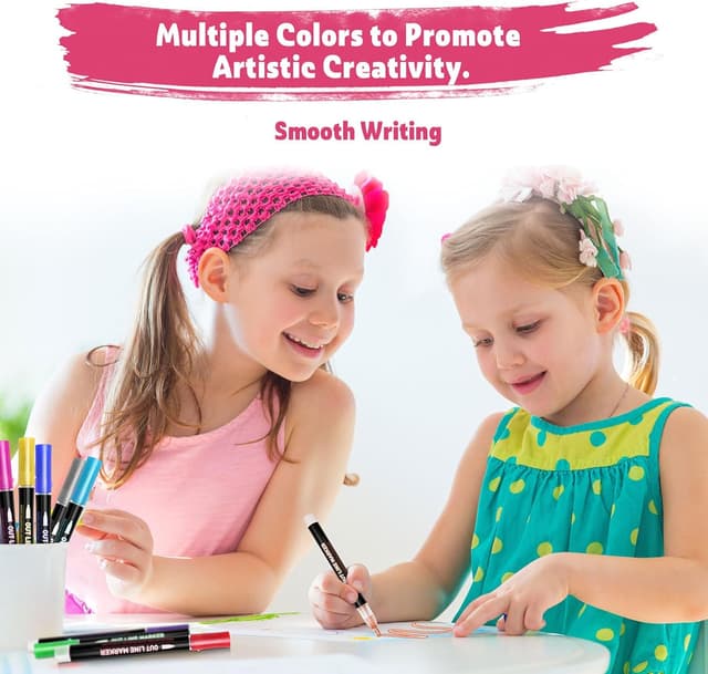 Thumbnail 1 de Lenski Outline Marker 12er Set für Kinder 🎨