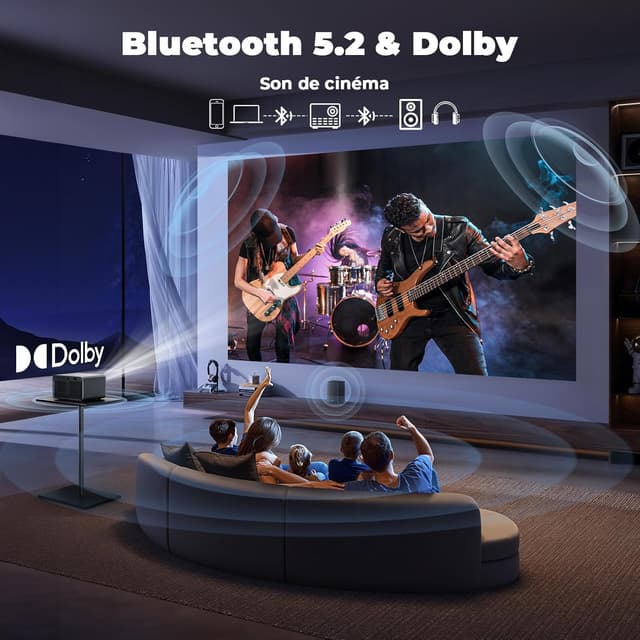 Thumbnail 5 de Projecteur 4K 1300 ANSI avec WiFi 6