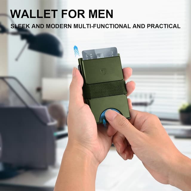 Thumbnail 5 de TOYFID Slim Wallet Men metal card holder RFID