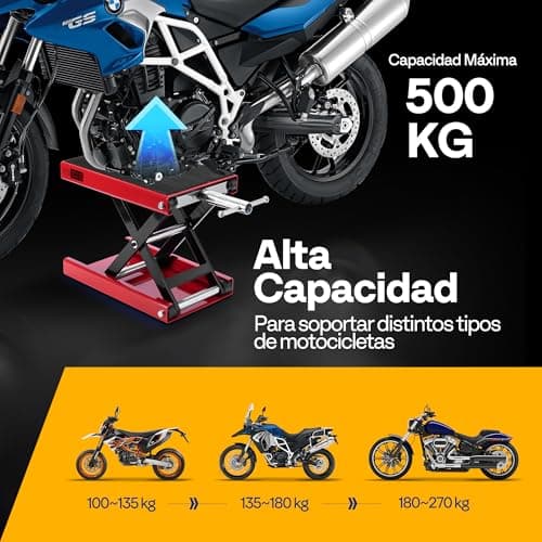 Thumbnail 5 de VIVOHOME Sollevatore moto altezza regolabile 500 kg 🛠