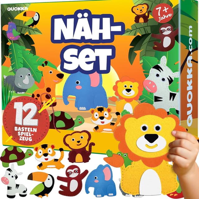 Detalle de QUOKKA Nähset Kinder ab 8 Jahren 12 Teile