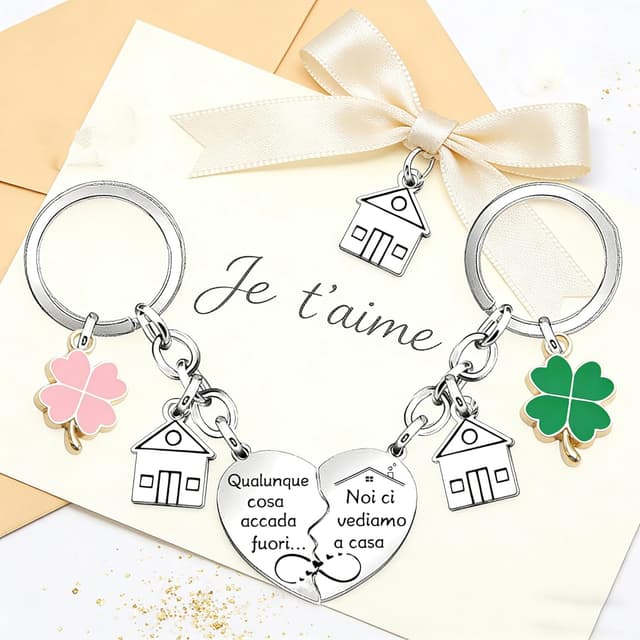 Thumbnail 1 de Portachiavi JRZDFXS Ci vediamo a Casa in acciaio 🏠