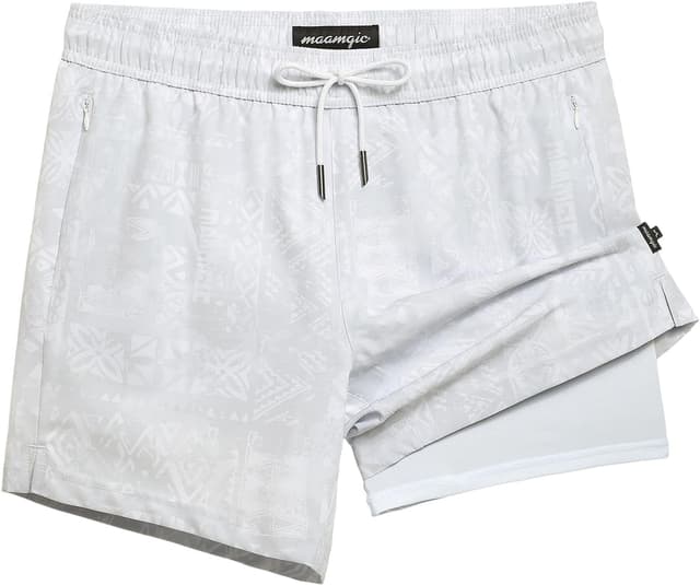 Detalle de Mens swim shorts with 5 inch inseam