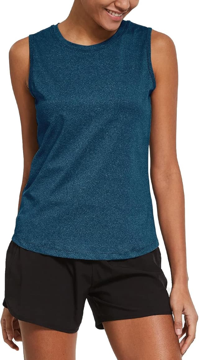 Detalle de baleaf Women’s Cool-Dry Workout Tank Tops (Sleeveless, Reflective Elements)