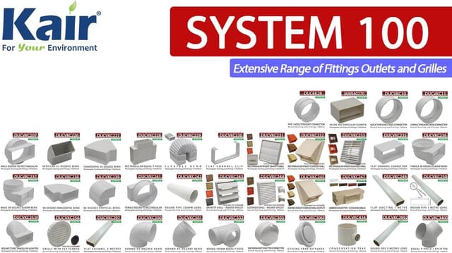 Thumbnail 6 de 100mm (4 inch) Kair duct connector with backdraught shutter and non-return damper flap